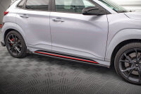 Maxton Design Seitenschweller Ansatz V.1 + Flaps schwarz Hochglanz - Hyundai Kona N MK1