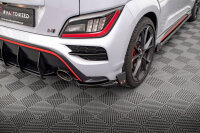 Maxton Design Heckansatz Flaps Diffusor V.1 + Flaps schwarz Hochglanz - Hyundai Kona N MK1