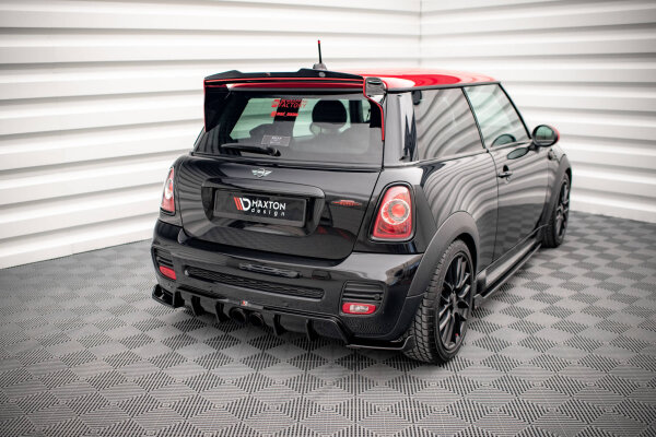 Maxton Design Diffusor Heckansatz schwarz Hochglanz - Mini Cooper John Cooper Works R56