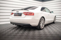 Maxton Design Middle diffuser rear extension DTM Look gloss black - Audi A5 Coupe 8T Facelift