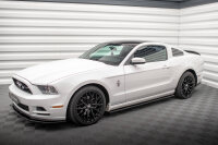 Maxton Design Side skirts extension gloss black - Ford...