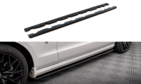 Maxton Design Side skirts extension gloss black - Ford...