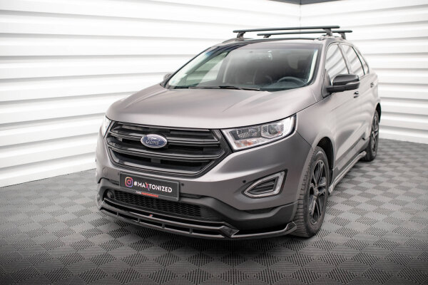 Maxton Design Front extension gloss black - Ford Edge MK2