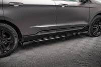 Maxton Design Side skirts extension gloss black - Ford...