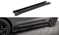 Maxton Design Side skirts extension gloss black - Ford...