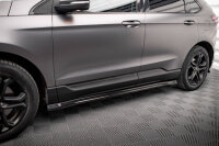 Maxton Design Side skirts extension gloss black - Ford Edge MK2