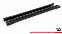 Maxton Design Side skirts extension gloss black - Ford Edge MK2