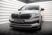 Maxton Design Frontansatz schwarz Hochglanz - Skoda Karoq Sportline MK1 Facelift