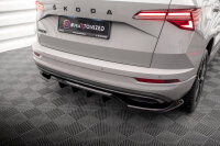 Maxton Design Middle diffuser rear extension DTM Look gloss black - Skoda Karoq Sportline MK1 Facelift