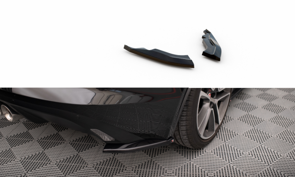Maxton Design Heckansatz Flaps Diffusor schwarz Hochglanz - Jaguar F-Type MK1 Facelift