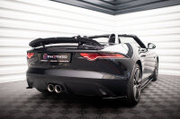 Maxton Design Heckansatz Flaps Diffusor schwarz Hochglanz - Jaguar F-Type MK1 Facelift
