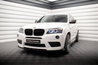 Maxton Design Front extension black gloss - 10-14 BMW X3 F25 M-Package