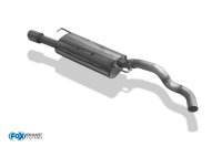 FOX final silencer - 1x90 Typ 16 - VW Golf 4 with Jubi-bumper