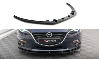 Maxton Design Front extension black gloss - 13-16 Mazda 3...