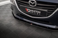 Maxton Design Front extension black gloss - 13-16 Mazda 3 MK3