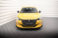 Maxton Design Frontansatz V.1 + Flaps matt - 19+ Peugeot 208 GT MK2