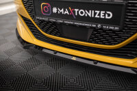 Maxton Design Frontansatz V.1 + Flaps matt - 19+ Peugeot 208 GT MK2