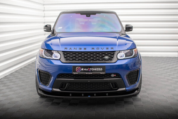 Maxton Design Front extension V.1 gloss black - 15-18 Land Rover Range Rover Sport SVR MK2