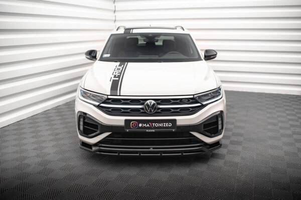 Maxton Design Frontansatz V.1 schwarz Hochglanz - 21+ VW T-Roc R MK1 Facelift