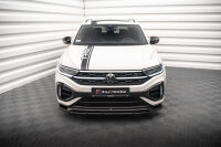 Maxton Design Front extension V.1 gloss black - 21+ VW T-Roc R MK1 Facelift