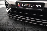 Maxton Design Front extension V.1 gloss black - 21+ VW T-Roc R MK1 Facelift