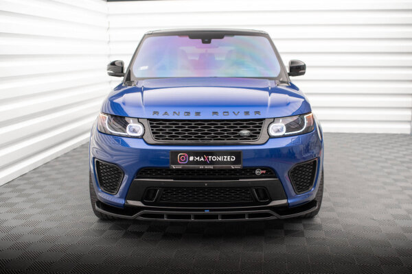 Maxton Design Front extension V.2 gloss black - 15-18 Land Rover Range Rover Sport SVR MK2