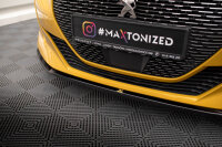 Maxton Design Front extension V.2 gloss black - 19+ Peugeot 208 GT MK2