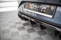 Maxton Design Rear extension gloss black + Sport exhaust dummy black - 20+ Seat Leon FR MK4 Hatchback