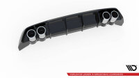 Maxton Design Rear extension gloss black + Sport exhaust dummy black - 20+ Seat Leon FR MK4 Hatchback