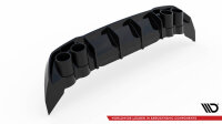 Maxton Design Rear extension gloss black + Sport exhaust dummy black - 20+ Seat Leon FR MK4 Hatchback