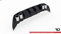 Maxton Design Rear extension gloss black + Sport exhaust dummy black - 20+ Seat Leon FR MK4 Hatchback