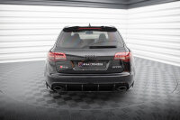 Maxton Design Rear extension Flaps Diffusor gloss black - 07-10 Audi RS6 Avant C6