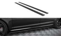 Maxton Design Side skirts extension Street Pro black - 07-10 Audi RS6 C6 Avant