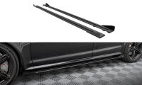 Maxton Design Seitenschweller Ansatz Street Pro + Flaps schwarz - 07-10 Audi RS6 C6 Avant