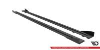 Maxton Design Side skirts extension Street Pro + Flaps black - 07-10 Audi RS6 C6 Avant