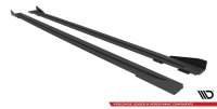 Maxton Design Side skirts extension Street Pro + Flaps black - 07-10 Audi RS6 C6 Avant