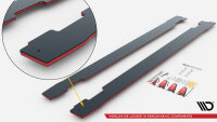 Maxton Design Side skirts extension Street Pro + Flaps...