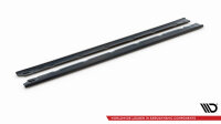 Maxton Design Side skirts extension black gloss - 18-20 Hyundai I20 MK2 Facelift