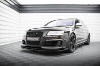 Maxton Design Street Pro Front extension + Flaps black - 07-10 Audi RS6 C6 Avant