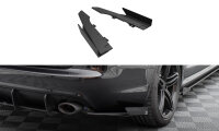 Maxton Design Rear extension Flaps Diffusor + Flaps black - 07-10 Audi RS6 C6 Avant