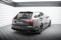 Maxton Design Heckansatz Flaps Diffusor + Flaps rot - 07-10 Audi RS6 C6 Avant