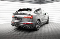 Maxton Design Diffusor Heckansatz DTM Look schwarz Hochglanz - 20+ Audi SQ5 Sportback MK2 Facelift