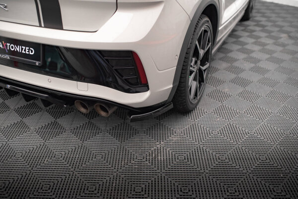 Maxton Design Heckansatz Flaps Diffusor schwarz - 21+ VW T-Roc R MK1 Facelift