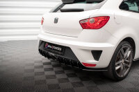 Maxton Design Street Pro Rear Bumper black-red - 08-12 Seat Ibiza Sport Coupe MK4