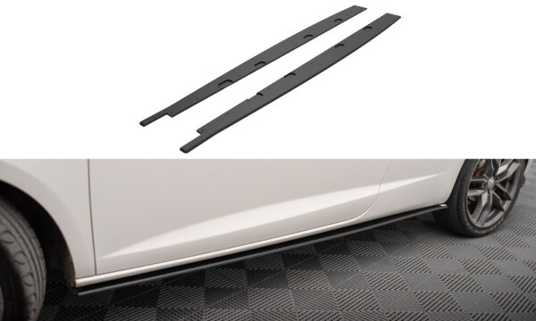 Maxton Design Side skirts extension Street Pro black - 08-12 Seat Ibiza Sport Coupe MK4