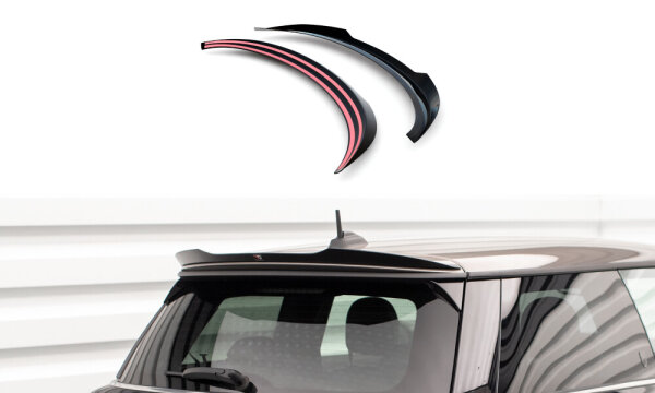 Maxton Design Attachment Rear Spoiler Cap black gloss - 22+ Mini Cooper S F56 Facelift