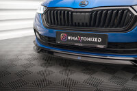 Maxton Design Frontansatz V.2 schwarz Hochglanz - 19+ Skoda Octavia Sportline MK4