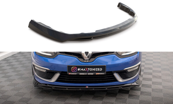 Maxton Design Frontansatz schwarz Hochglanz - 13-16 Renault Megane GT Line Grandtour MK3 Facelift