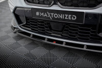 Maxton Design Front extension V.1 black gloss - 22+ BMW 3 Series G20/G21 Facelift M340i/M-Package