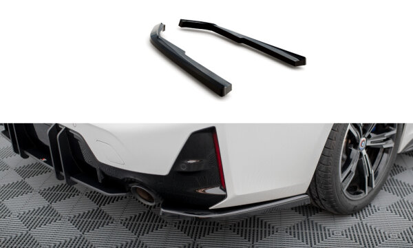 Maxton Design Rear extension Flaps Diffusor gloss black - 22+ BMW 3 Series G20/G21 Facelift M-Package